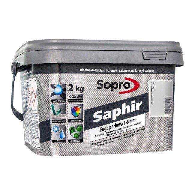 Затирка для швів Sopro Saphir 9502 срібно-сіра №17 (2 кг) - Зображення 166196-7fc9d.jpg