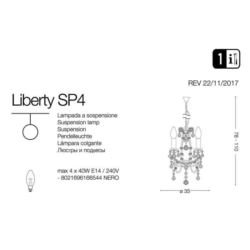 Люстра LIBERTY SP4 (166544), IDEAL LUX - Зображення 166544-1_.jpg