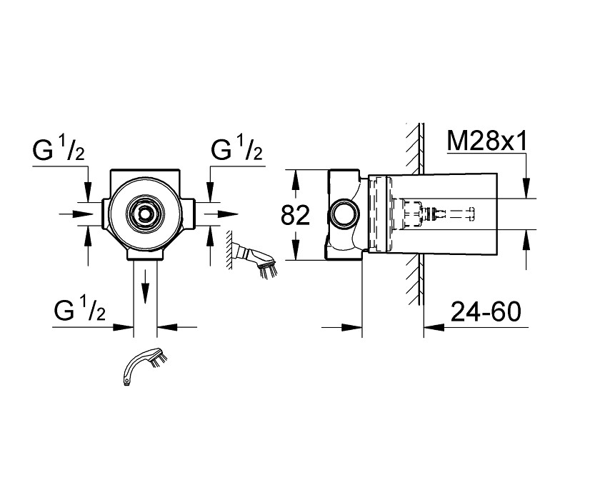 Вбудована частина перемикача 29706000 Grohe - Зображення 166763187-046b3.jpg
