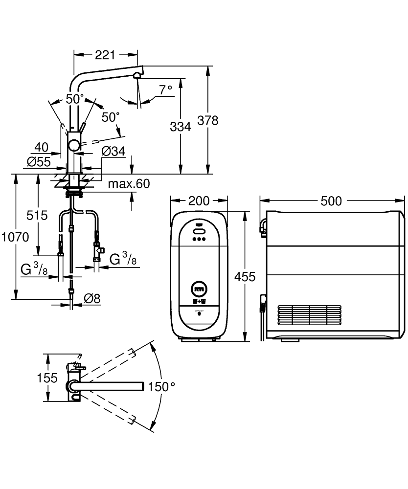 Змішувач для кухні Blue Home 31454000 Grohe - Зображення 166763189-29c61.jpg