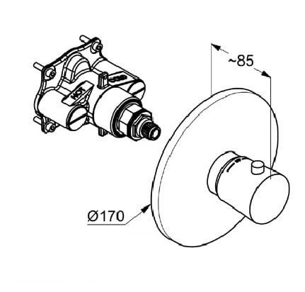 Змішувач для душу Balance 527298775 чорний Kludi - Зображення 166931911-c4c1a.jpg