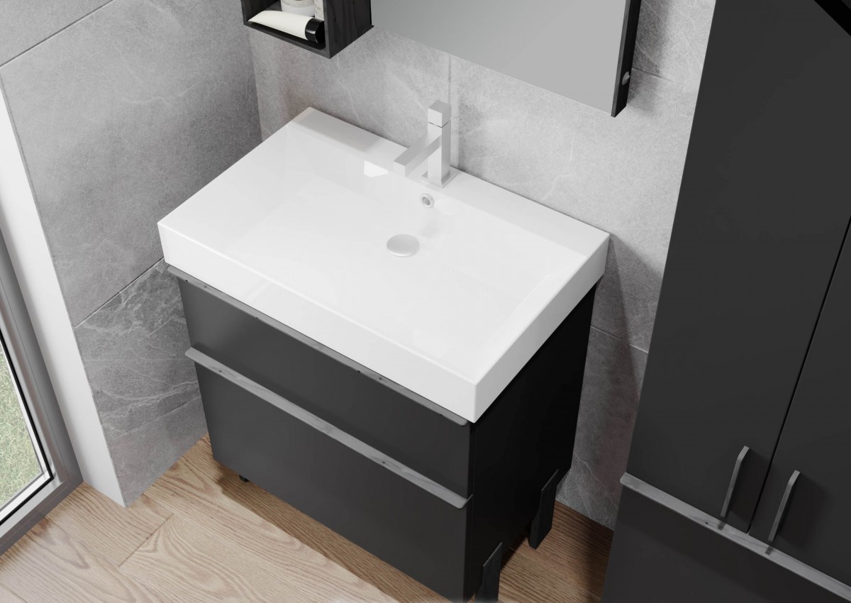 Шкафчик с умывальником Manhattan Mh-70 черный Juventa - Зображення 166934086-47db7.jpg