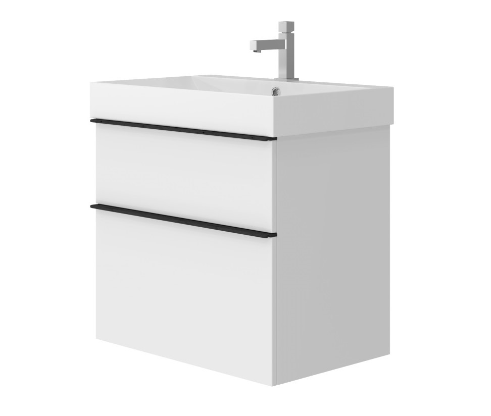 Шафка з умивальником Manhattan Mh-85 білий Juventa - Зображення