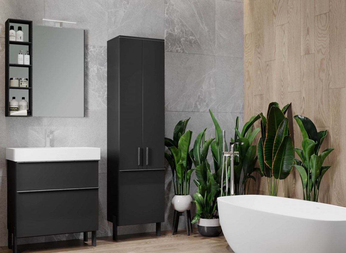 Шафка з умивальником Manhattan Mh-85 чорний Juventa - Зображення 166934163-450c8.jpg