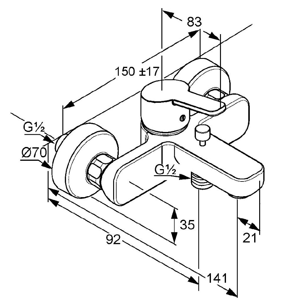 Змішувач для ванни DN 15 Logo Neo (376810575), Kludi - Зображення 167111-4ba43.jpg