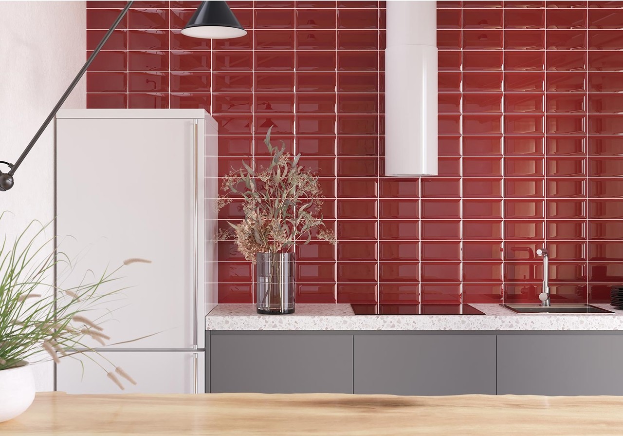 Плитка стінова Metrotiles червоний 100x200x7 Golden Tile - Зображення 167386-3e232.jpg