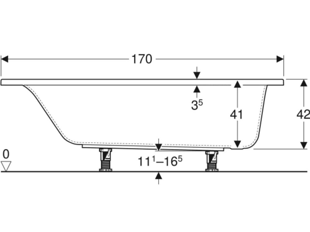 Ванна прямокутна з ніжками Selnova Square 170x70 554.384.01.1 Geberit - Зображення 167649109-f67a1.jpg