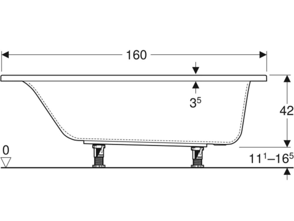 Ванна прямокутна з ніжками Selnova Square 160x70 554.382.01.1 Geberit - Зображення 167649112-eb05c.jpg