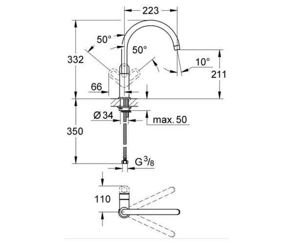 Смеситель для кухни BauLoop (31368000), Grohe - Зображення 167929-d8ebe.jpg
