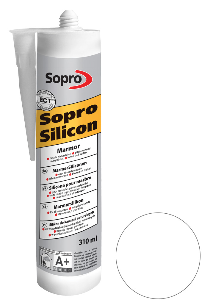 Силікон Sopro MarmorSilicon 790 безбарвний №00 (310 мл) - Зображення