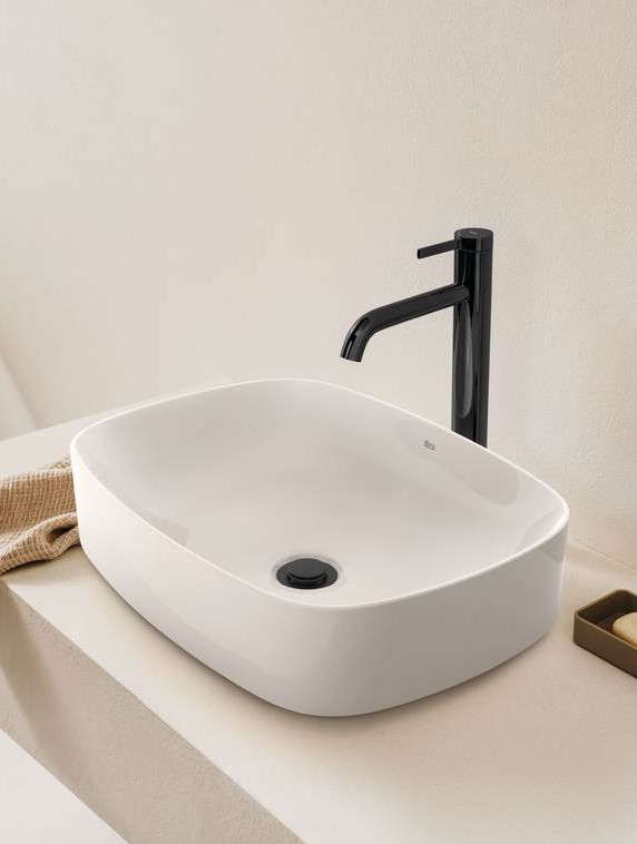 Умывальник Ona 500x370 Fineceramic A3275L0000 Roca - Зображення 168548011-fb660.jpg