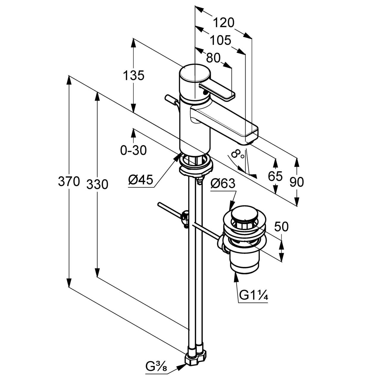Змішувач для умивальника DN 10 Zenta (382500575), Kludi - Зображення 168892-bf2a2.jpg