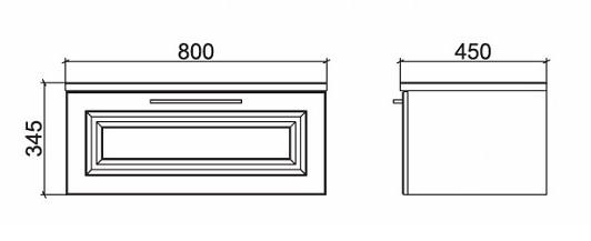 Шафка під умивальник Денвер 80 білий Mirater - Зображення 168932515-02c27.jpg