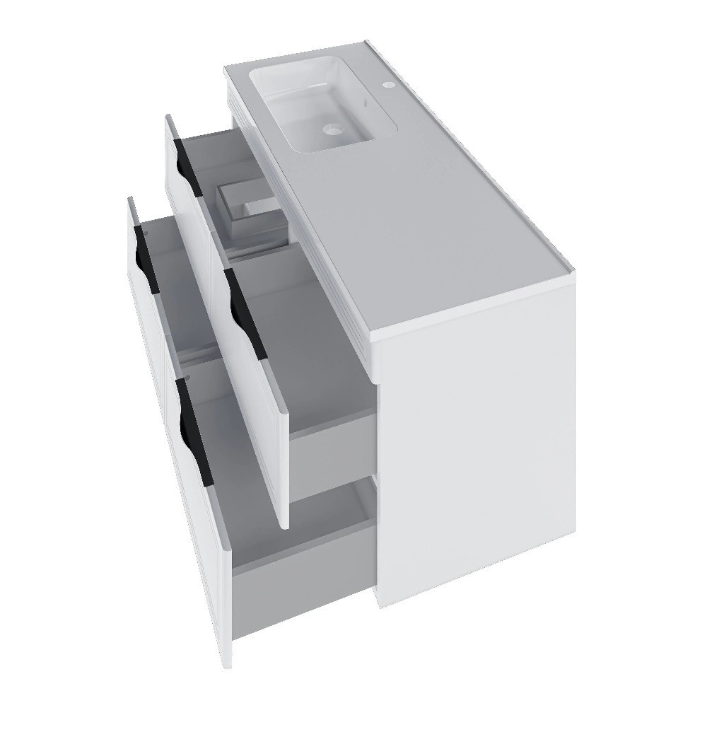 Шкафчик с умывальником Родео 120 R Эстель белый Mirater - Зображення 168932516-e6469.jpg