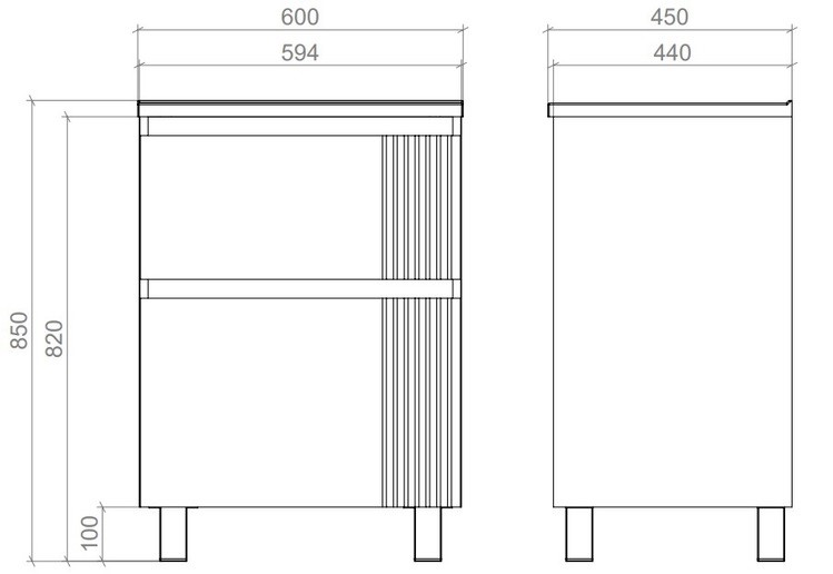 Шафка з умивальником Родео 60 антрацит matt Mirater - Зображення 168932517-81e73.jpg