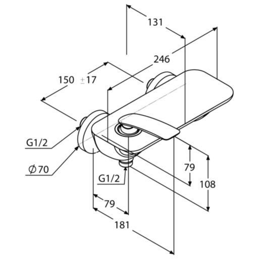 Смеситель для душа DN 15 Balance (527100575), Kludi - Зображення 168975-af151.jpg