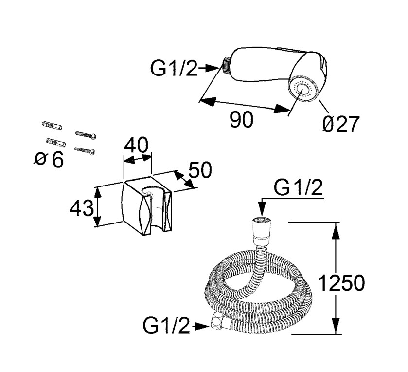Гігієнічний душ Bozz (730420500), Kludi - Зображення 168979-af65f.jpg