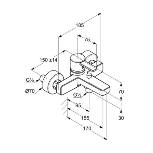Змішувач для ванни DN 15 Zenta (386700575), Kludi - Зображення 168986-e5c99.jpg