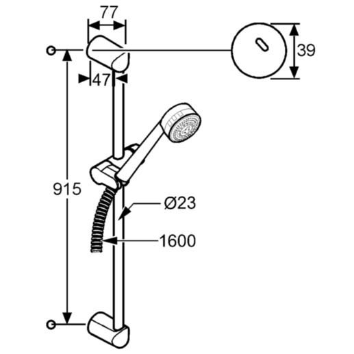 Душовий набір 3S Zenta (6084091-00) білий, Kludi - Зображення 168987-f93e5.jpg