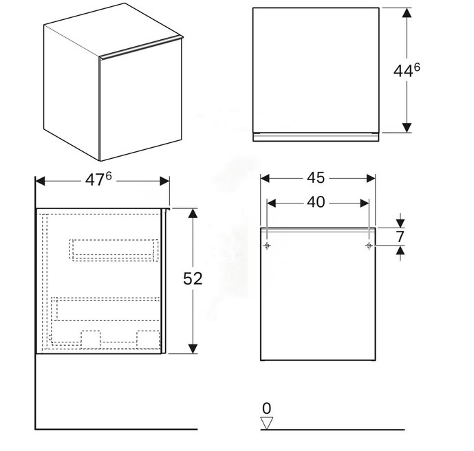 Шкафчик под умывальник Acanto 500.618.JL.2 Geberit - Зображення 169058262-d662b.jpg