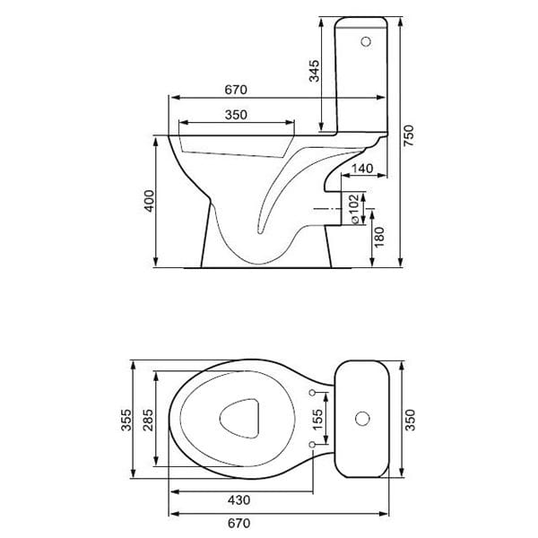 Компакт 373 Mito Grey 010 с крышкой полипропилен (CCKZ1011552058), Cersanit - Зображення 169087-7600e.jpg
