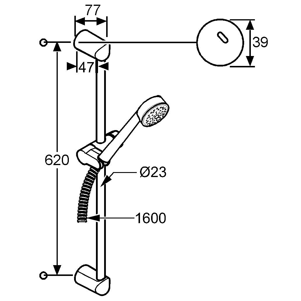 Душовий набір 1S Zenta (6063005-00), Kludi - Зображення 169093-5648f.jpg