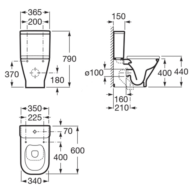 Бачок для унитаза Gap (А341730000), Roca - Зображення 169103-a6647.jpg