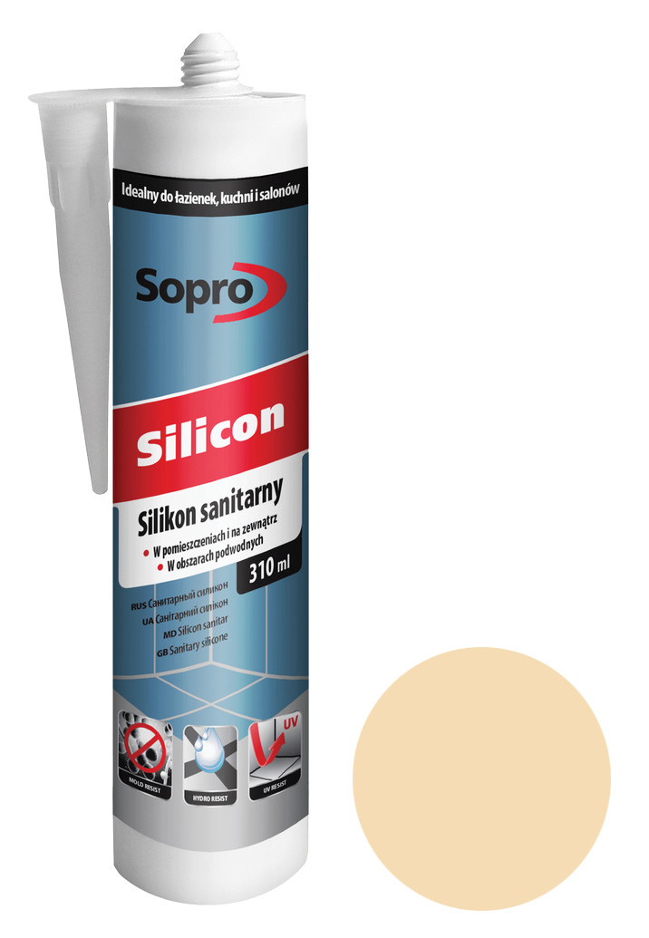 Силикон Sopro Silicon 054 светло-бежевый №29 (310 мл) - Зображення