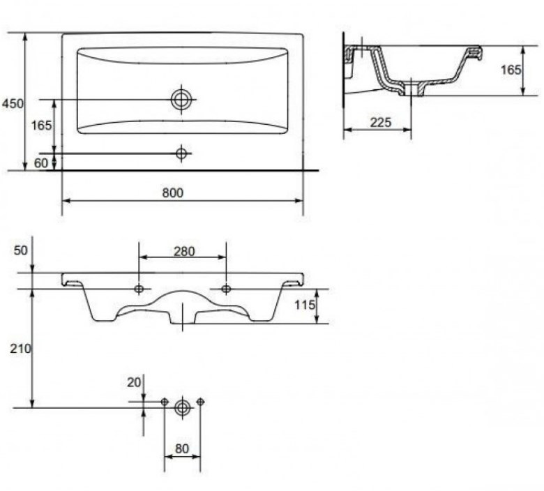 Умивальник 80 см Como (CCWF1000811603) Cersanit - Зображення 169218-6bd02.jpg