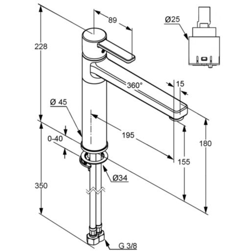 Змішувач для кухні DN 10 Zenta (389730575), Kludi - Зображення 169233-b5711.jpg