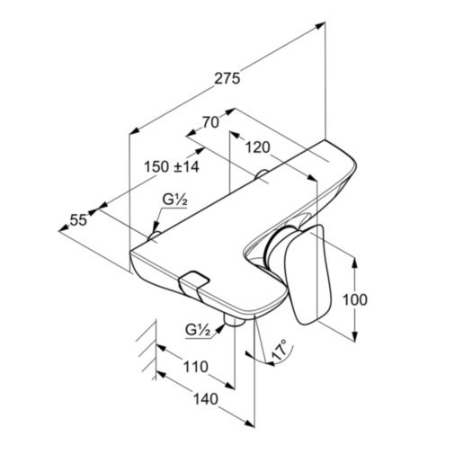 Змішувач для ванни Ambienta (534450575), Kludi - Зображення 169344-c6593.jpg