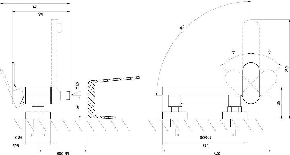 Змішувач для ванни CR 022.00 Chrome X070042 RAVAK - Зображення 169479-df649.jpg
