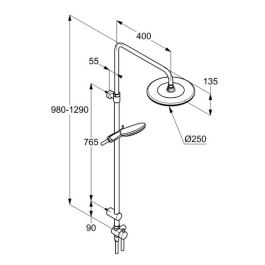 Душовий набір 3S Dual Shower System Freshline (6709005-00), Kludi - Зображення 169688-a32f7.jpg