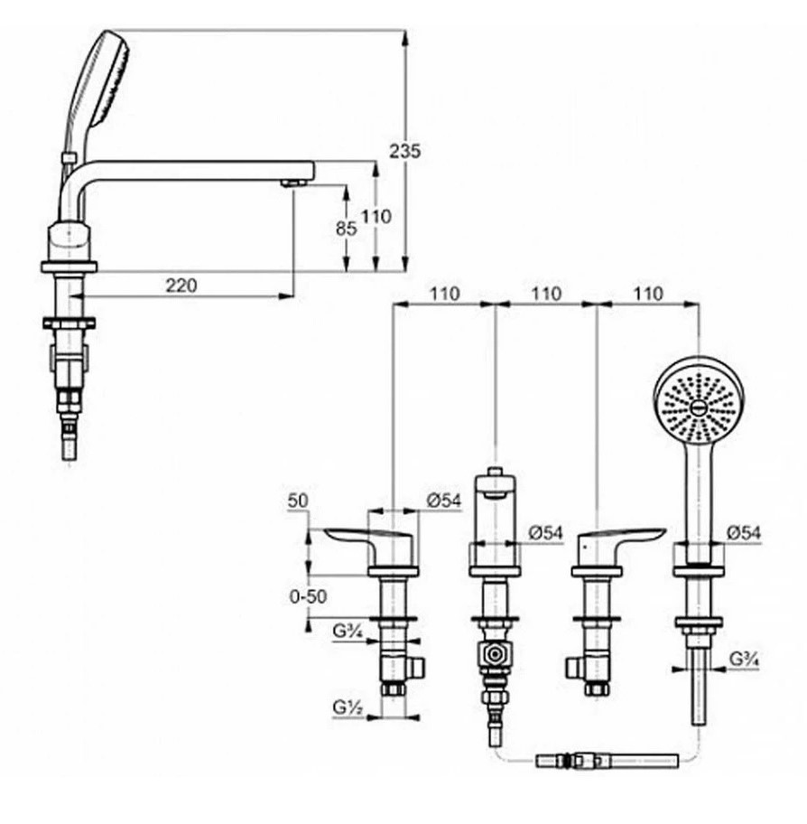 Змішувач для ванни Tercio 384230575 Kludi - Зображення 170073773-265ea.jpg