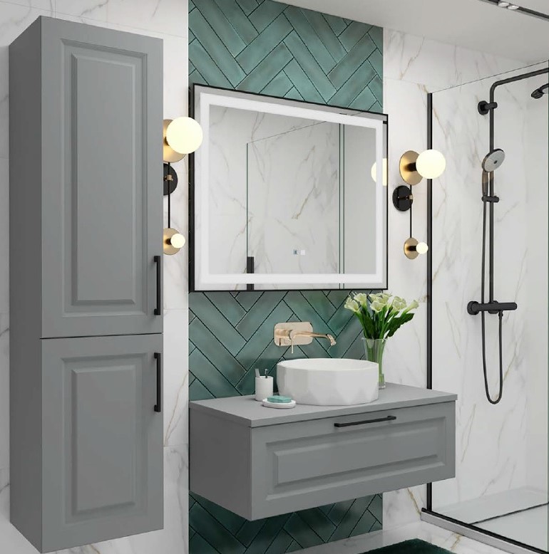 Пенал підвісний правий Денвер 40 сірий Mirater - Зображення 170123855-0bb6d.jpg