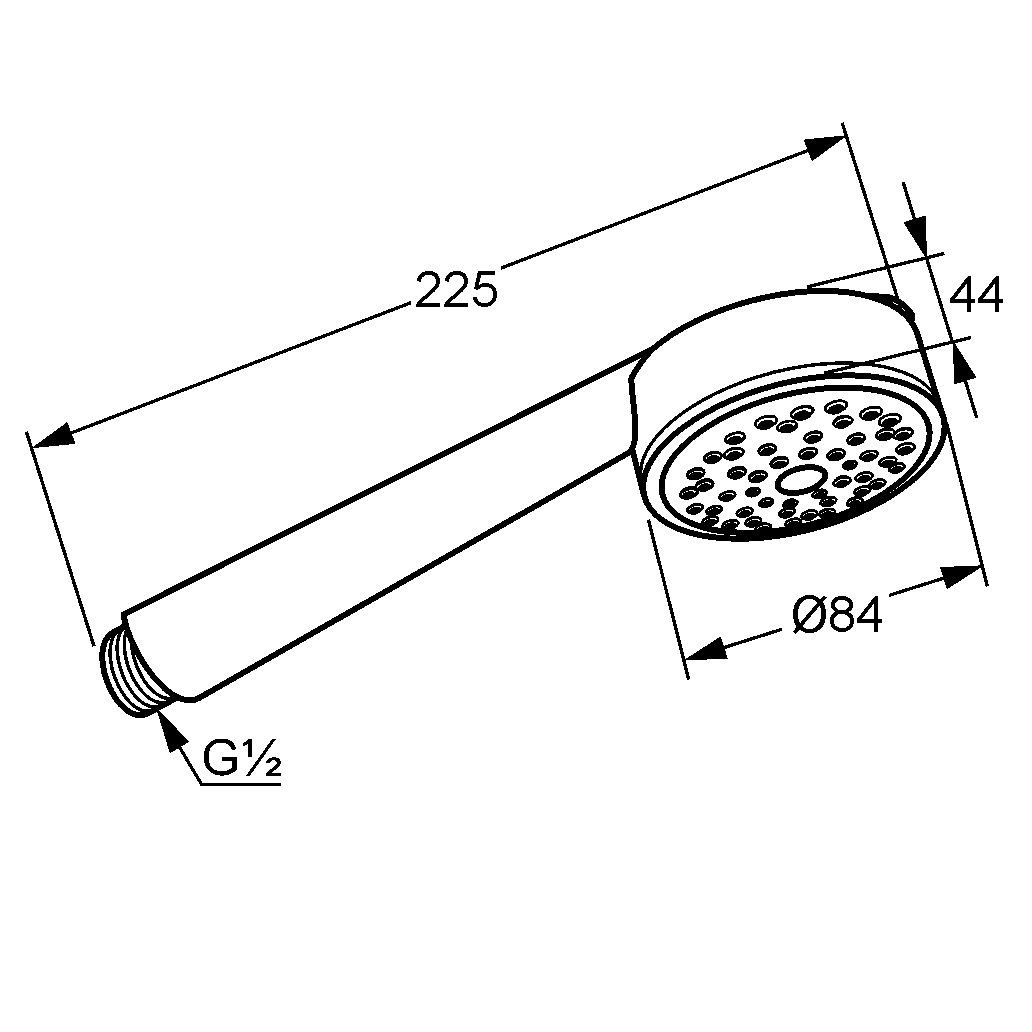 Душевой набор Zenta 1S 6065086-00 черный Nobili - Зображення 170123889-18d6e.jpg