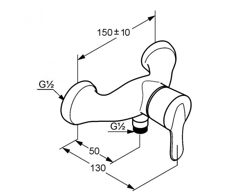 Змішувач для душу Amphora 547140575 Kludi - Зображення 170123897-0b795.jpg