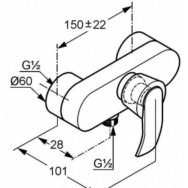 Смеситель для душа Joop 554230575 Kludi - Зображення 170123910-e04e2.jpeg