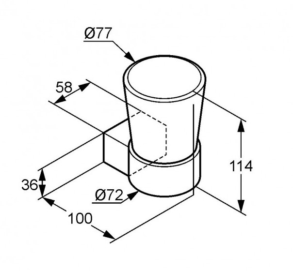 Стакан з тримачем Joop 5597505H7 Kludi - Зображення 170123915-0f23f.jpg