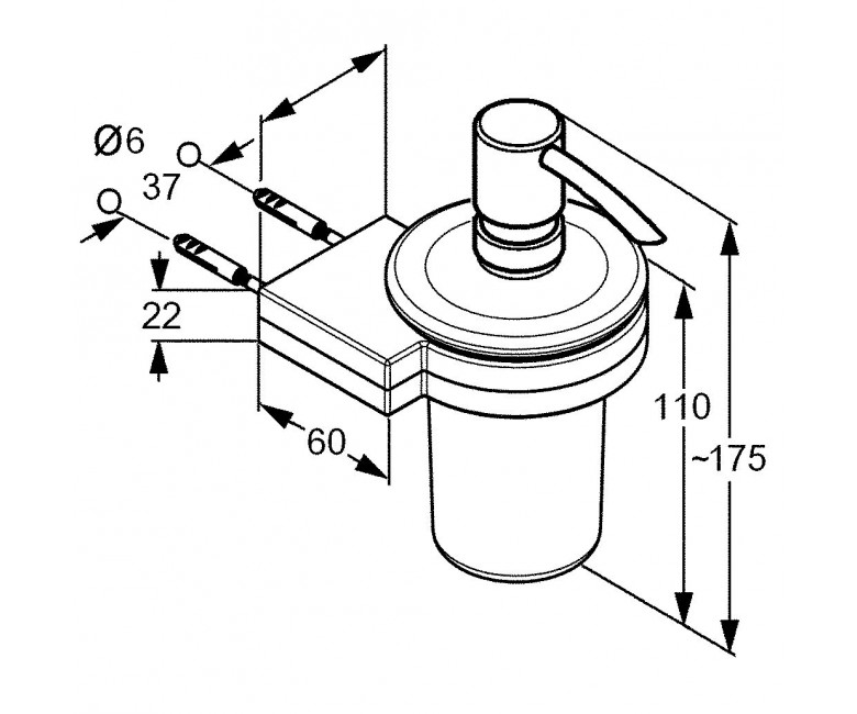 Дозатор для рідкого мила A-XES (4897605), Kludi - Зображення 170304-ff833.jpg