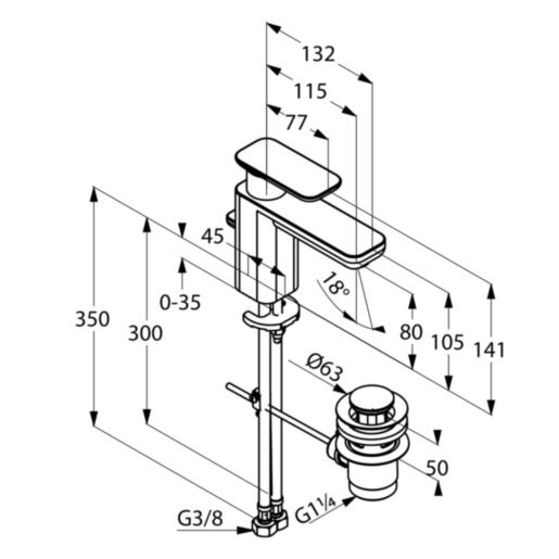 Змішувач для умивальника DN 15 KLUDI E2 (490230575), Kludi - Зображення 170311-795ba.jpg