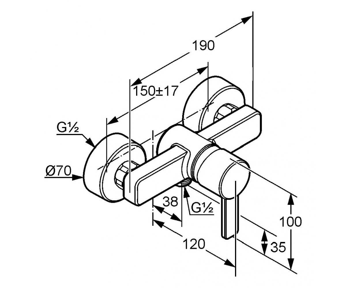 Змішувач для душу DN 15 Zenta (388709175) білий, Kludi - Зображення 170344-b62c0.jpg