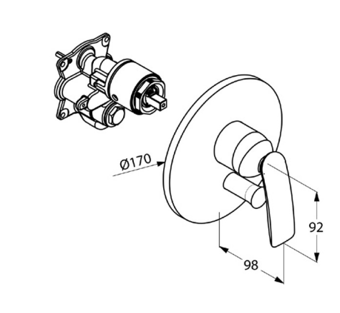 Смеситель Balance (526509175) белый, Kludi - Зображення 170601-c496e.jpg