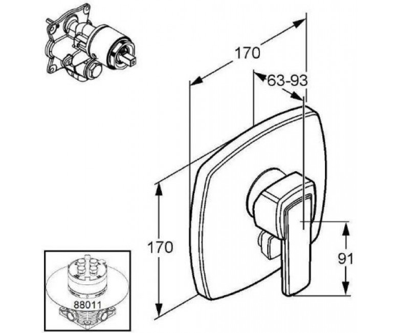 Смеситель для душа Q-Beo 506500575 Kludi - Зображення 170728681-ac056.jpg