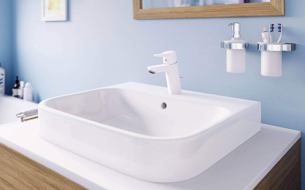 Змішувач для умивальника 100 DN 15 Pure&Easy (372909165) білий, Kludi - Зображення 170737-5fc45.jpg