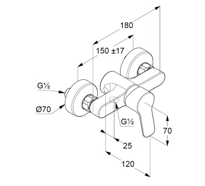 Змішувач для душу DN 15 Pure&Easy (378419165) білий, Kludi, - Зображення 170741-2f234.jpg