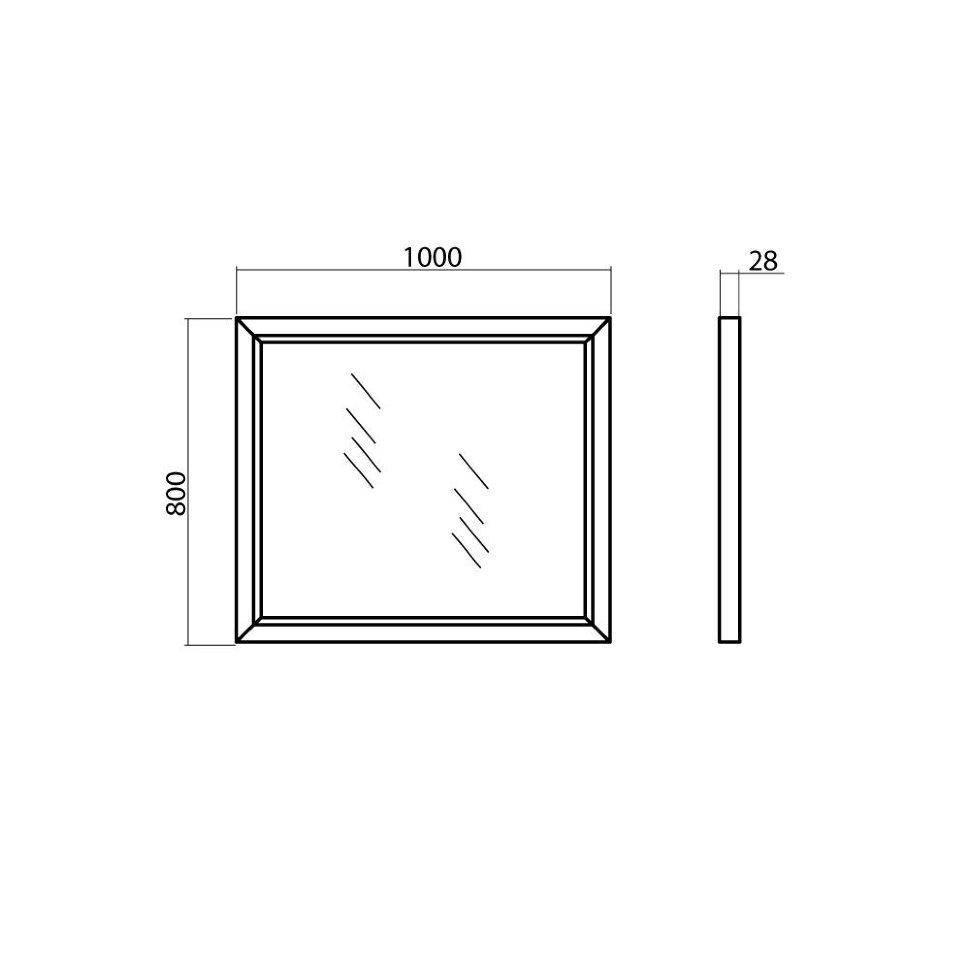 Дзеркало Беатріче 100 Білий Патина Хром, Аква Родос - Зображення 170759-8e3c1.jpg