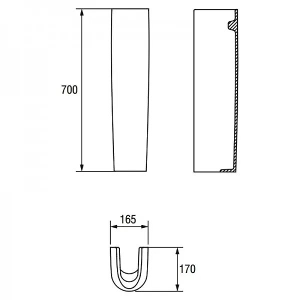 Колона для умивальника Deco CCPP1001452939 Cersanit - Зображення 170789-2997c.jpg