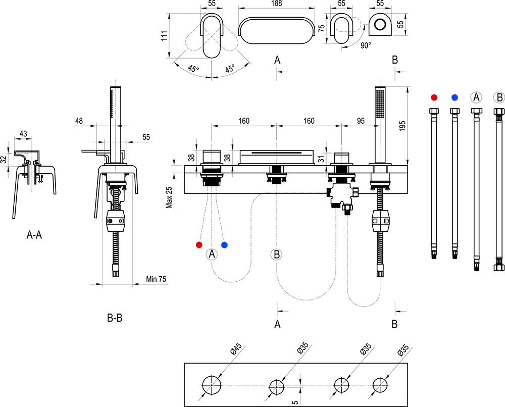 Змішувач для ванни CR 025.00 Chrome X070073 RAVAK - Зображення 170893-25aee.jpg