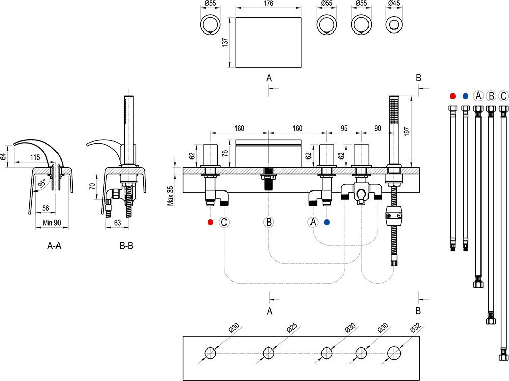 Змішувач для ванни WF 025.00 Rosa X070060 RAVAK - Зображення 170900-59eb8.jpg